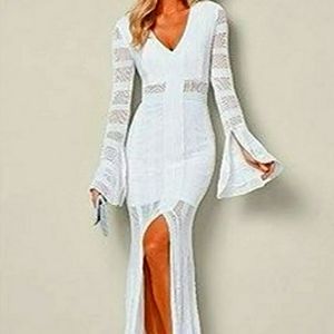 Beautiful form fitting sweater dress.